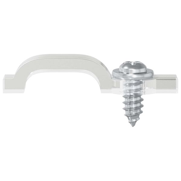 vidaXL LED Streifen Clips 2 pcs Transparent 23,8 x 7,3 x 4,3 mm