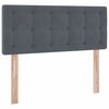 vidaXL Aufbewahrungsbett mit Matratze Dunkelgrau 120 x 200 cm Samt
