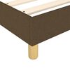 vidaXL Boxspringbett mit Matratze Dunkelbraun 140x200 cm Stoff
