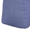 vidaXL R&uuml;cken Kissen Jeans blau 60 x 24 x 50 cm Stoff