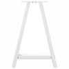 vidaXL Esstischbeine A-Form 2 Stk. Wei&szlig; 60x(72-73) cm Stahl