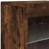 vidaXL Sideboard mit LED-Leuchten R&auml;uchereiche 164x37x67 cm
