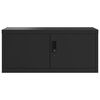 vidaXL Aktenschrank Schwarz 90x40x40 cm Stahl