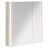 vidaXL Badezimmerspiegelschrank Graues Sonoma 63,5 x 15,5 x 70 cm