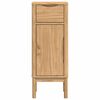 vidaXL Badezimmerschrank mit Regal FLORO Wachsbraun 35 x 30 x 90 cm