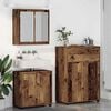 vidaXL Badezimmerm&ouml;bel-Set mit Schubladen 3 pcs Altholz Holzwerkstoff