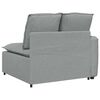 vidaXL Modulares Sofa Endmodul mit Armlehne Kissen Hellgrau 100 cm