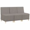 vidaXL Modulares Armfreies Sofa 3 pcs Taupe 55 x 74 x 82 cm Stoff