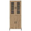 vidaXL Highboard Artisan-Eiche 69,5 x 34 x 180 cm Holzwerkstoff