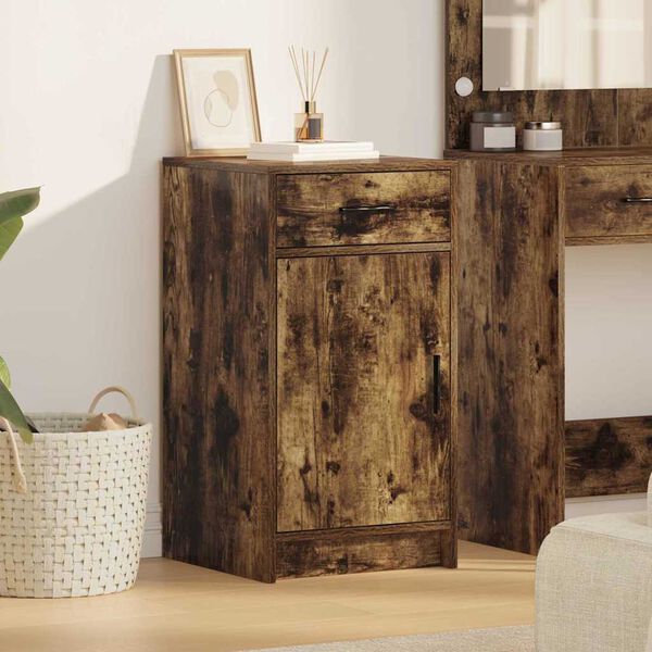 vidaXL Sideboard Ger&auml;ucherte Eiche 40 x 40,5 x 75 cm Holzwerkstoff