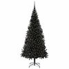 vidaXL Weihnachtsbaum mit 300 LEDs mit St&auml;nder Schwarz 210 cm PVC