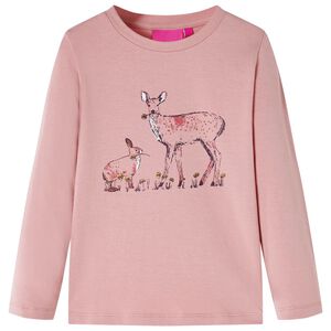 Kinder-Langarmshirt Rosa 128