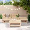 vidaXL 4-tlg. Garten-Lounge-Set Massivholz Kiefer