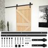 vidaXL Schiebet&uuml;r 80 x 210 cm Massives Kiefernholz