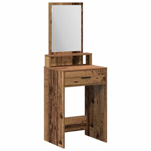 vidaXL Schminktisch mit Regal Altholz 50 x 41 x 140 cm Holzwerkstoff