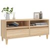 vidaXL TV-Schrank Sonoma-Eiche 100x34,5x44,5 cm Holzwerkstoff