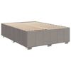 vidaXL Boxspringbett mit Matratze Taupe 140x190 cm Stoff
