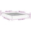 vidaXL Massivholzbett ohne Matratze 150x200 cm Eichenholz