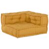 vidaXL Modulares Sofa 4 pcs Gelb Stoff