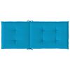 vidaXL Gartenstuhlauflagen f&uuml;r Hochlehner 6 Stk. Blau 120x50x3cm Stoff