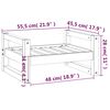 vidaXL Hundebett 55,5x45,5x28 cm Massivholz Kiefer