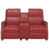 vidaXL 2-Sitzer Massagesessel Weinrot Kunstleder
