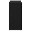 vidaXL Sideboard Schwarz Eichen-Optik 80x36x75 cm Holzwerkstoff