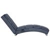 vidaXL Massage Chaiselongue Grau Wildleder-Optik