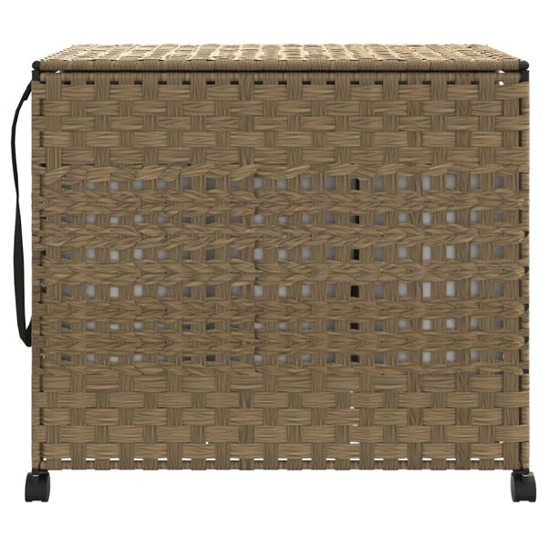 vidaXL W&auml;schekorb mit Rollen 66x35x60 cm Rattan