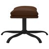 vidaXL Fußhocker Braun 45x29,5x36 cm Kunstleder Glänzend