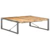 vidaXL Couchtisch 120x120x40 cm Raues Mangoholz