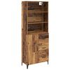vidaXL Highboard Altholz 69,5 x 34 x 180 cm Holzwerkstoff