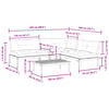 vidaXL 4-tlg. Garten-Sofagarnitur aus Paletten mit Kissen Akazienholz