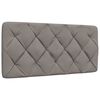 vidaXL Bett mit Matratze Taupe 100x200 cm Stoff
