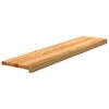 vidaXL Treppenstufen 4 Stk. Hellbraun 100x30x2 cm Massivholz Eiche
