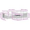 vidaXL Outdoor-Sofagarnitur mit Kissen 7 pcs Natur und Beige