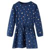 Kinderkleid mit Langen &Auml;rmeln Marineblau 140