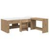 vidaXL Hochbett mit Schreibtisch f&uuml;r Kinder 2 stk. Artisan-Eiche