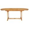 vidaXL 7-tlg. Garten-Essgruppe Massivholz Teak