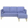 vidaXL Sofa Set mit Kissen Jeans blau Polyester