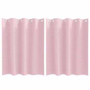 vidaXL Verdunkelungs-Vorh&auml;nge mit Ringen 2 stk. Babyrosa 140 x 140 cm
