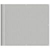 vidaXL Balkon-Sichtschutz Hellgrau 90x400 cm 100 % Polyester-Oxford