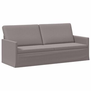 vidaXL 3-Sitzer Sofa Taupe 190 x 81 x 82 cm Stoff
