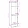 vidaXL Wandregal 3 F&auml;cher Sonoma-Eiche 30x25x100 cm Holzwerkstoff