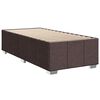 vidaXL Boxspringbett mit Matratze Dunkelbraun 90x200 cm Stoff