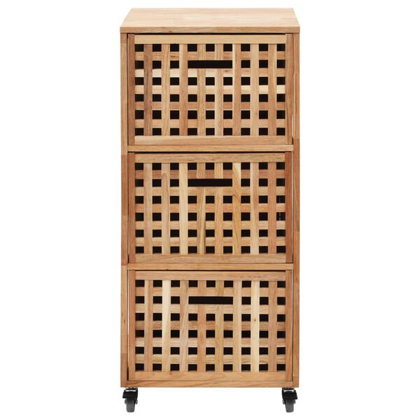 vidaXL Badschrank 41x41x91 cm Massivholz Walnuss