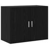 vidaXL Wandschrank Schwarze Eiche 80 x 42,5 x 64 cm Holzwerkstoff