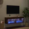 vidaXL TV-Schrankset mit LED Altholz 100 x 30 x 30 cm Holzwerkstoff