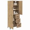 vidaXL Highboard Artisan-Eiche 69,5 x 34 x 180 cm Holzwerkstoff