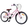 vidaXL Kinderfahrrad 18 Zoll f&uuml;r 5-7 Jahre alt Hellrosa